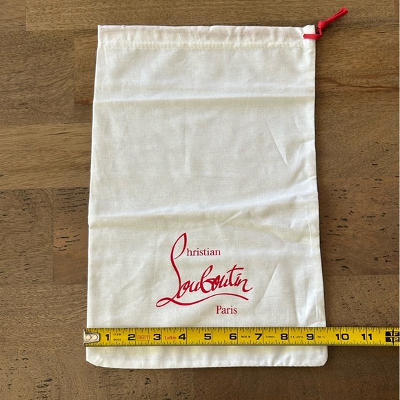 Christian Louboutin White Dust Bags with Red Logo - Picture 3 of 4